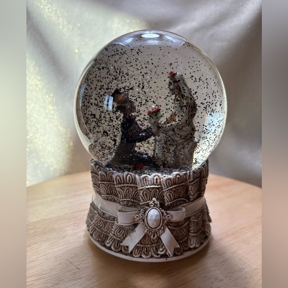 Other - Skeleton Musical Halloween Globe with Skeleton Couple Getting Married